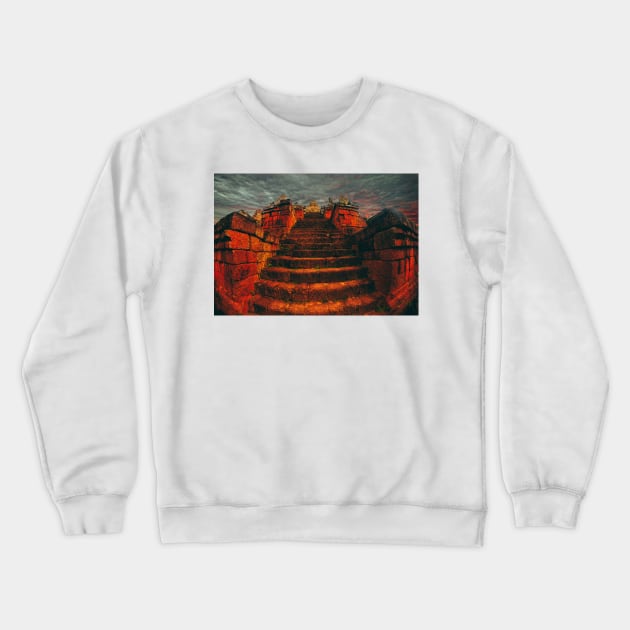 Pre Rup Temple at sunrise Crewneck Sweatshirt by dags